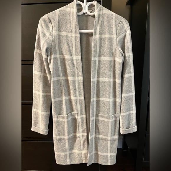 NWOT REITMANS Checkered Sweater Super Soft Jacket -XXS - Picture 1 of 6